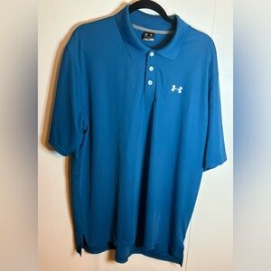 Under Armour Men’s Classic Short Sleeve Blue Polo Size XL